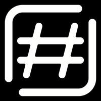 Hashtag-Vektorsymbol vektor