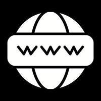 World Wide Web-Vektorsymbol vektor