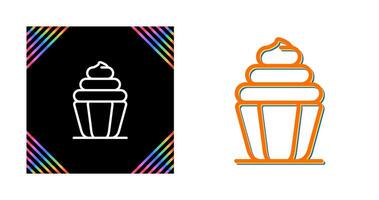 Cupcake-Vektor-Symbol vektor