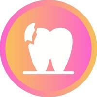 gebrochen Zähne Vektor Symbol