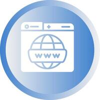 World Wide Web-Vektorsymbol vektor