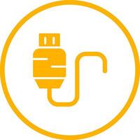 Vektorsymbol für USB-Kabel vektor