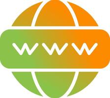 World Wide Web-Vektorsymbol vektor