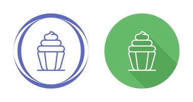 Cupcake-Vektor-Symbol vektor