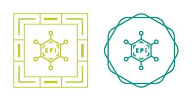 nyckel prestanda indikatorer vektor ikon