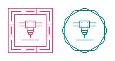 Laser- Schneiden Maschine Vektor Symbol