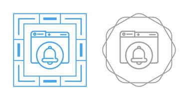 Benachrichtigungsglocken-Vektorsymbol vektor