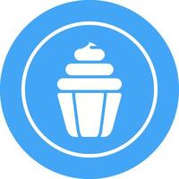 Cupcake-Vektor-Symbol vektor