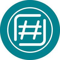 Hashtag-Vektorsymbol vektor