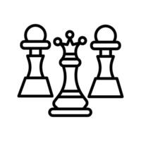 Schach-Vektor-Symbol vektor