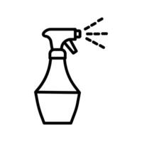 vatten spray flaska vektor ikon