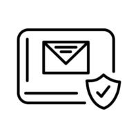 E-Mail-Schutz-Vektorsymbol vektor