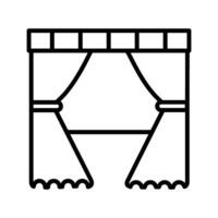 Vorhang-Vektor-Symbol vektor