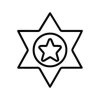 Sheriff-Vektor-Symbol vektor