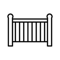 Babybett-Vektor-Symbol vektor