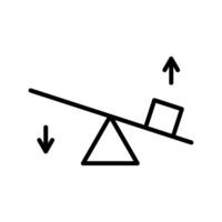 Wippen-Vektor-Symbol vektor