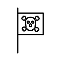 Pirat Flagge ich Vektor Symbol