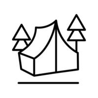 Camp-Vektor-Symbol vektor