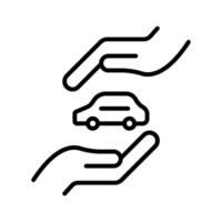 Vektorsymbol für Autoversicherung vektor