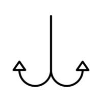 Angelhaken-Vektor-Symbol vektor