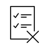 Vektorsymbol für gefälschte Listen vektor