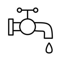 Wasserhahn-Vektorsymbol vektor