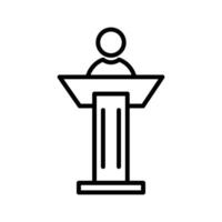 Podium-Vektor-Symbol vektor