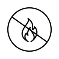 Gefahr des Flammenvektorsymbols vektor