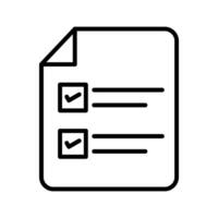 fyllning valsedel papper vektor ikon
