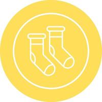 Vektorsymbol für Wintersocken vektor