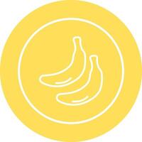 Bananen-Vektor-Symbol vektor