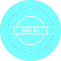 Vektorsymbol für Halal-Aufkleber vektor