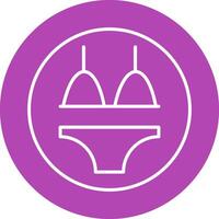 Bikini-Vektor-Symbol vektor
