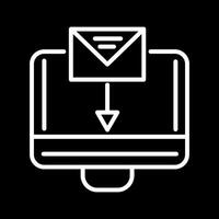 Mail hochladen Vektor Symbol