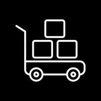 Handwagen-Vektor-Symbol vektor