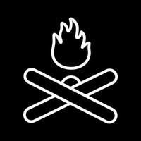 Lagerfeuer-Vektor-Symbol vektor