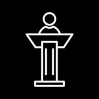 Podium-Vektor-Symbol vektor