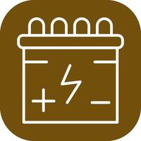 Vektorsymbol für Batterien vektor