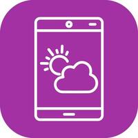 väder app vektor ikon