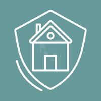 hus skydd vektor ikon