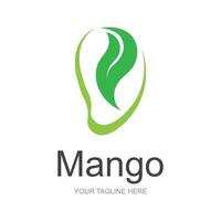 Mango Logo, Obst Design einfach minimalistisch Stil, Obst Saft Vektor, Symbol Symbol Illustration vektor