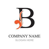 Brief b Logo Design, Brief b Logo, b Logo, branding Identität korporativ b Logo Vektor Design Vorlage