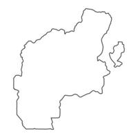 söder etiopien regional stat Karta, administrativ division av etiopien. vektor illustration.
