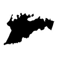 su Bezirk Karte, administrative Aufteilung von amerikanisch Samoa. Vektor Illustration.