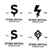 s Stachel Brief Logo Symbol Design vektor