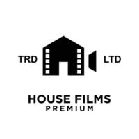 Haus Zuhause Studio Film Kino Video Logo Symbol Design Illustration vektor