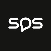 sos brev monogram logotyp design illustration vektor