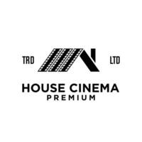 Haus Zuhause Studio Film Kino Video Logo Symbol Design Illustration vektor