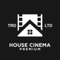 Haus Zuhause Studio Film Kino Video Logo Symbol Design Illustration vektor