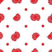 röd virvla runt glans Sol japan stil sömlös mönster vektor